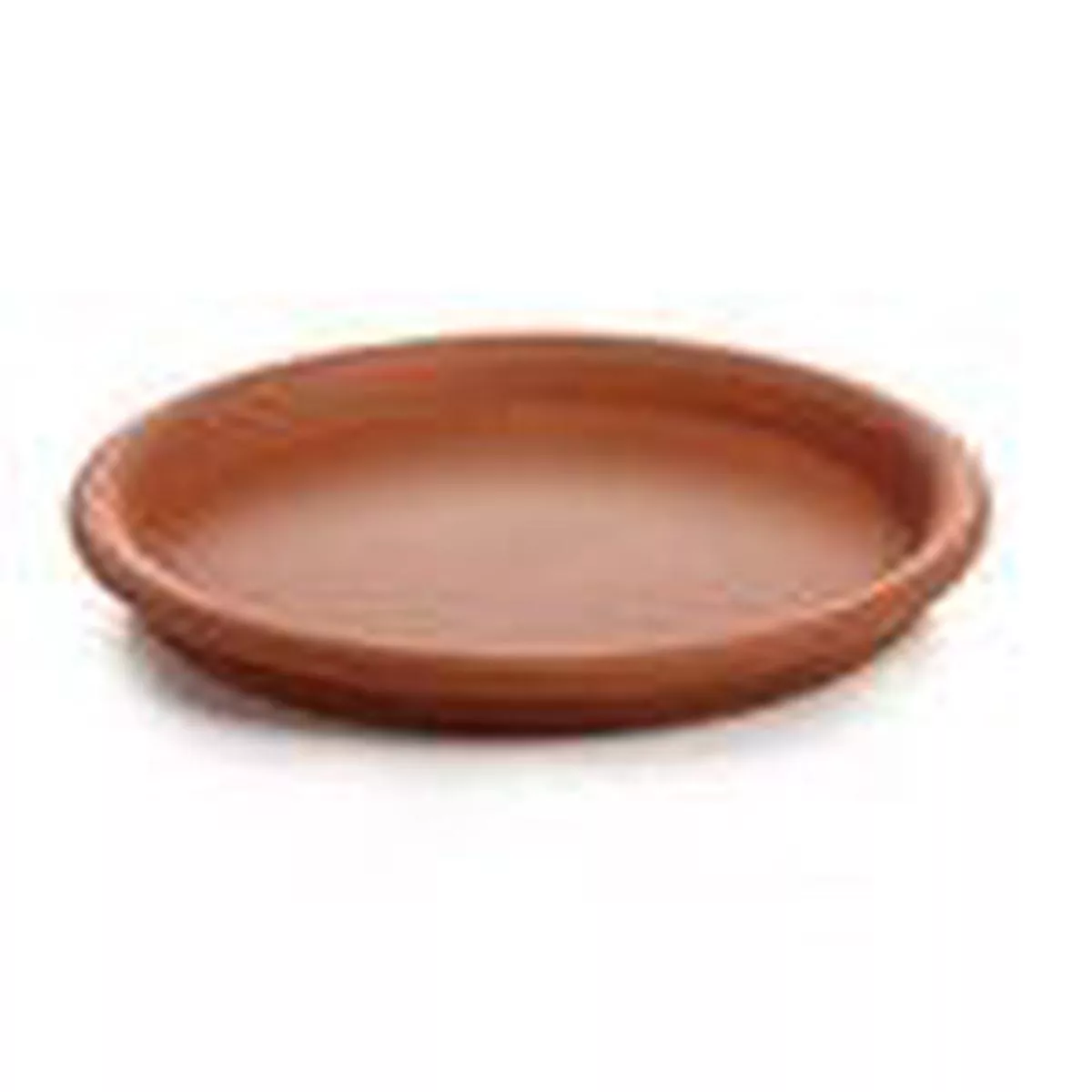 12 cm Glazed Clay Saucer