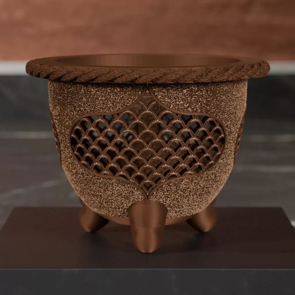 3D Printed Neofinetia Pot - Sabaku