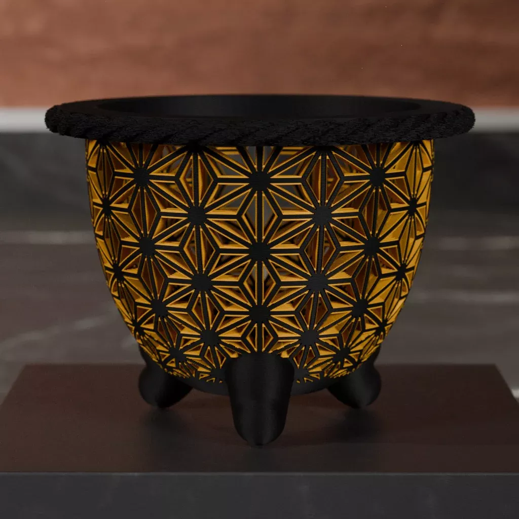 3D Printed Neofinetia Pot - Wakako