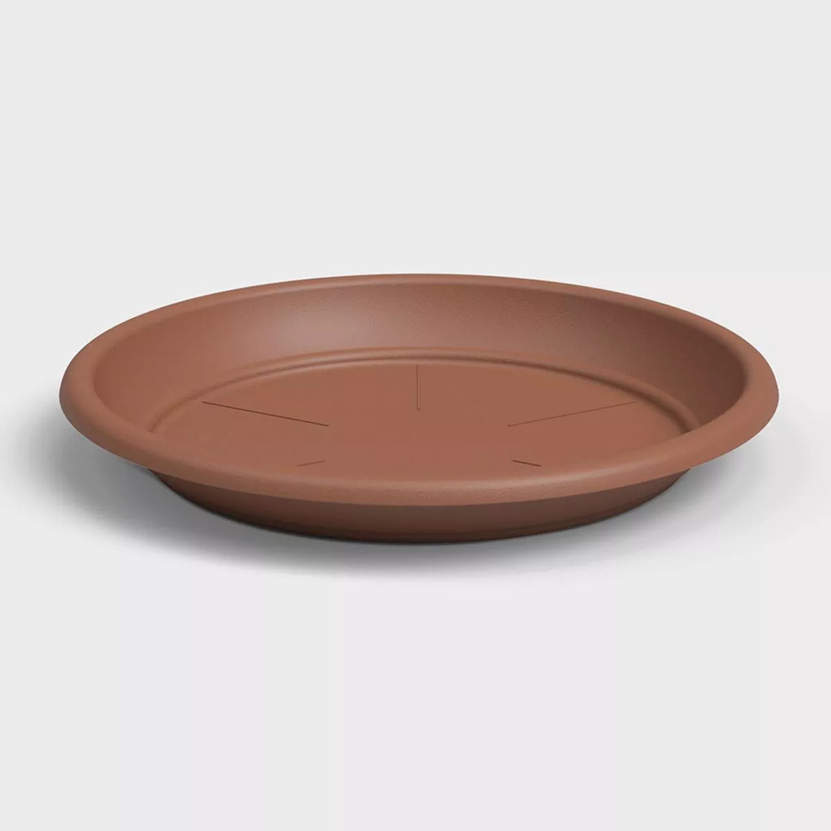 Basic Plastic Saucer – Terra Cotta