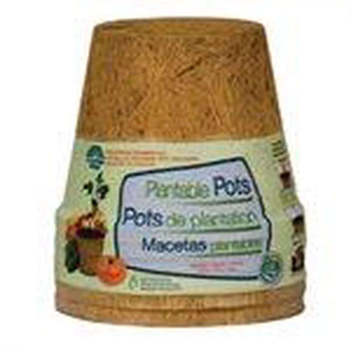 Biodegradable Coconut Coir Pots 4 ” 6Pk
