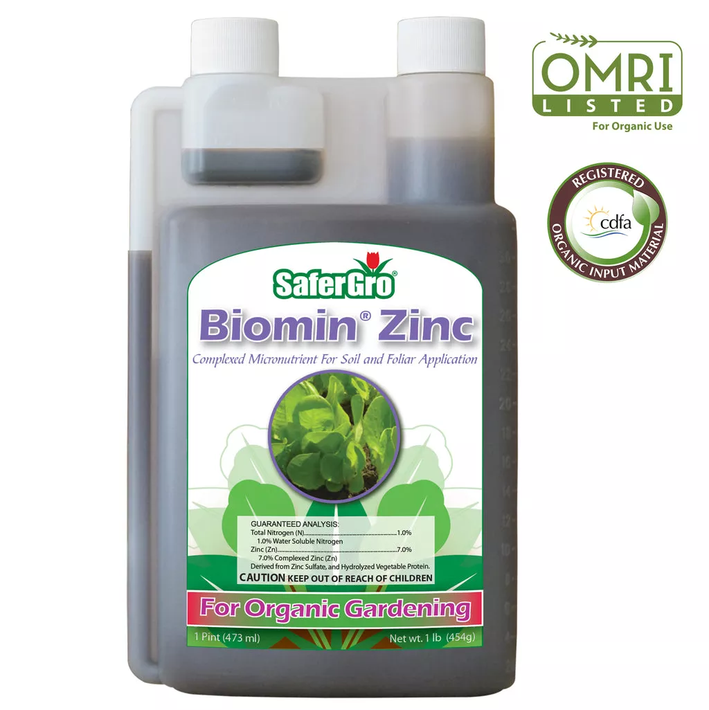 Biomin Zinc | Complexed Nutrients | SaferGro – Pint