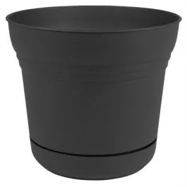 Bloem Saturn Planter Charcoal 7"