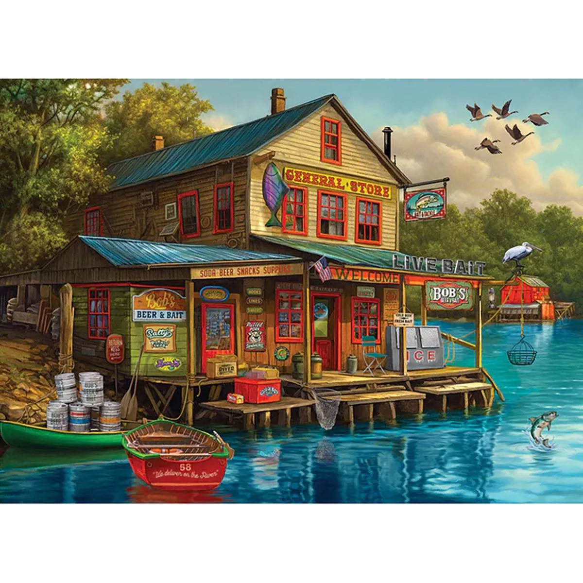 Bob ’s Beer & Bait 1000pc Puzzle