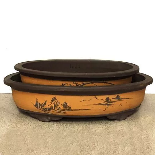 Bonsai Planter – Oval Shape – Set of 2