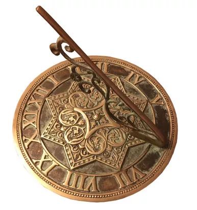 Brass Gothic Sundial