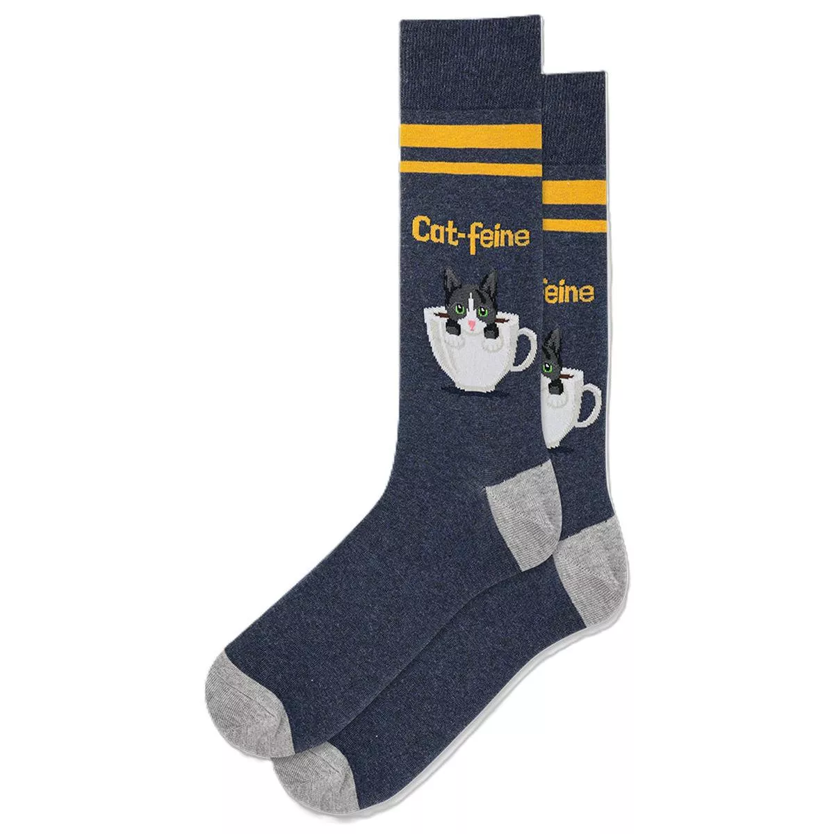 Cat-Feine Denim Men ’s Socks