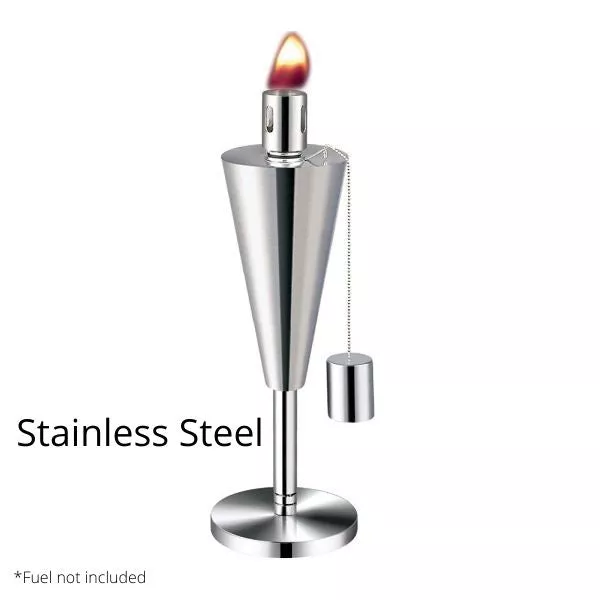 Cone Tabletop Torch – Stainless Steel