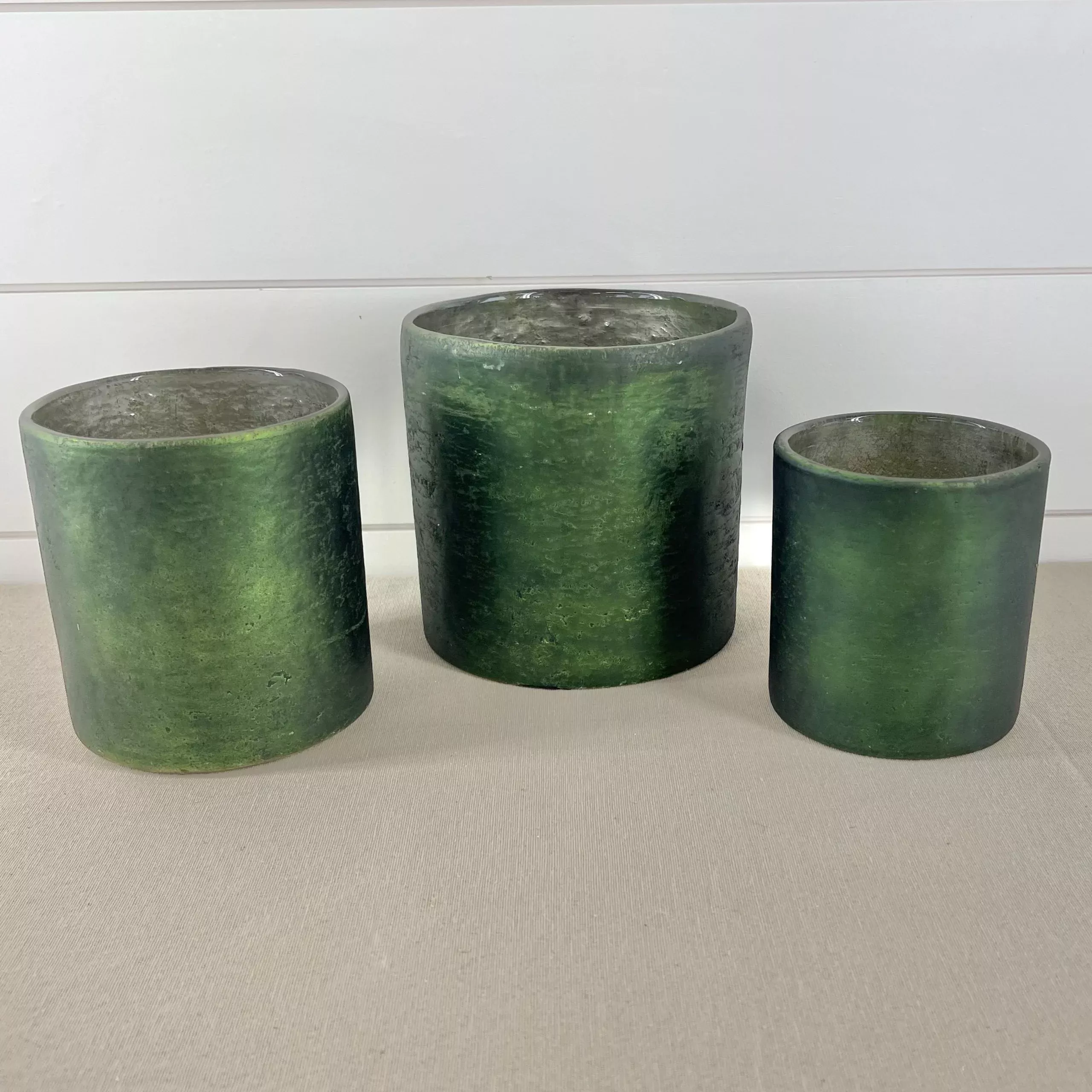 Cylinder Container - Olive Green