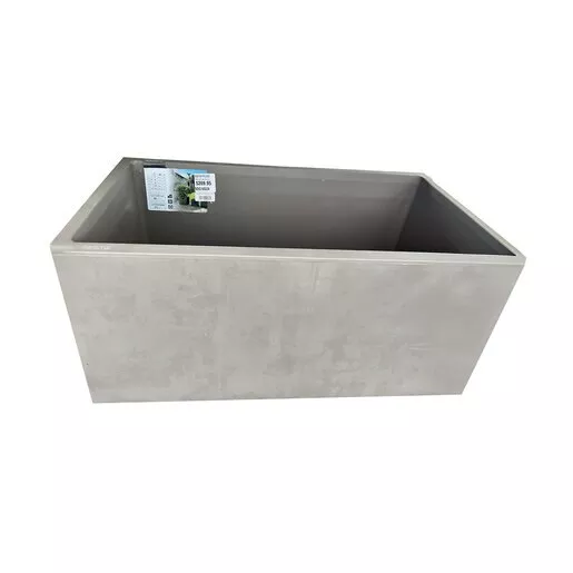 Deroma Planter Millenium Rectangle Plastic Sandstone 23.2 in.