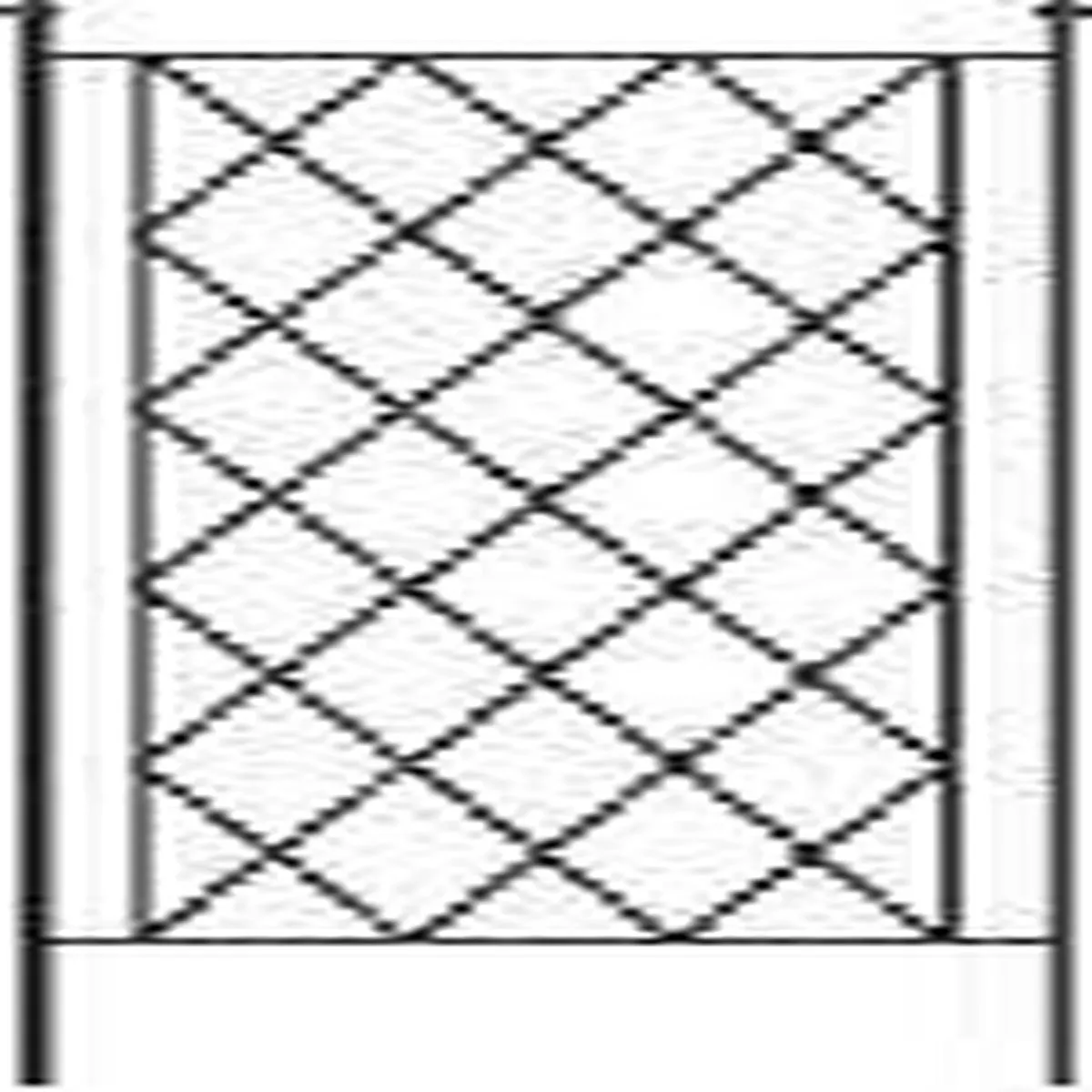 Diamond Trellis 84 ” Black