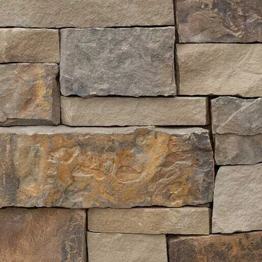Dimensional Oklahoma Brown Flooring Sawn Random Pattern