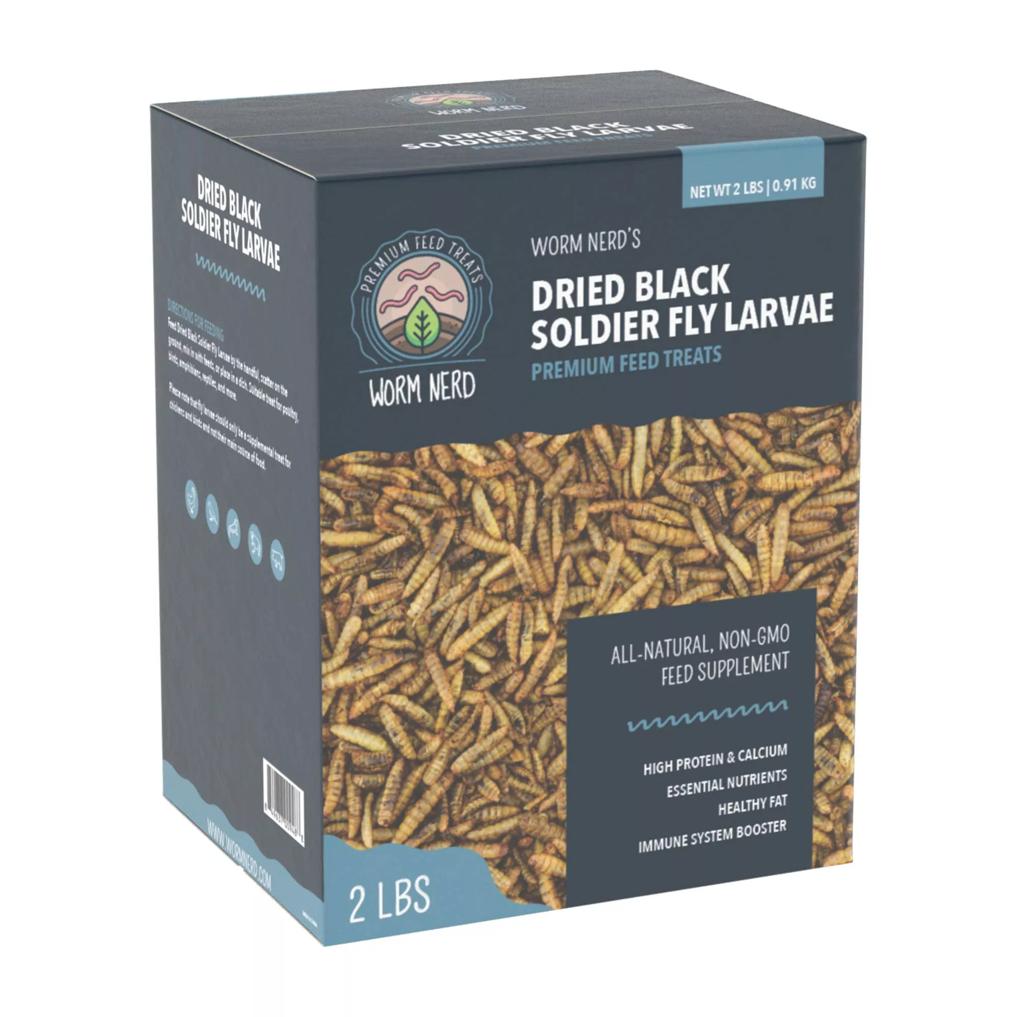 Dried Black Soldier Fly Larvae - 2 lbs