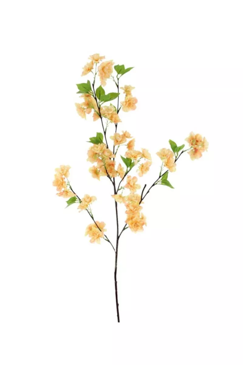 Faux Cherry Blossom Spray 35" Peach
