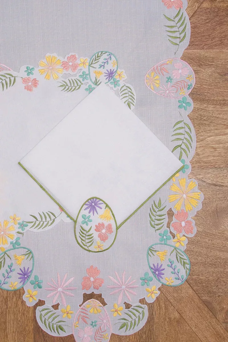 Floral Easter Egg Napkin