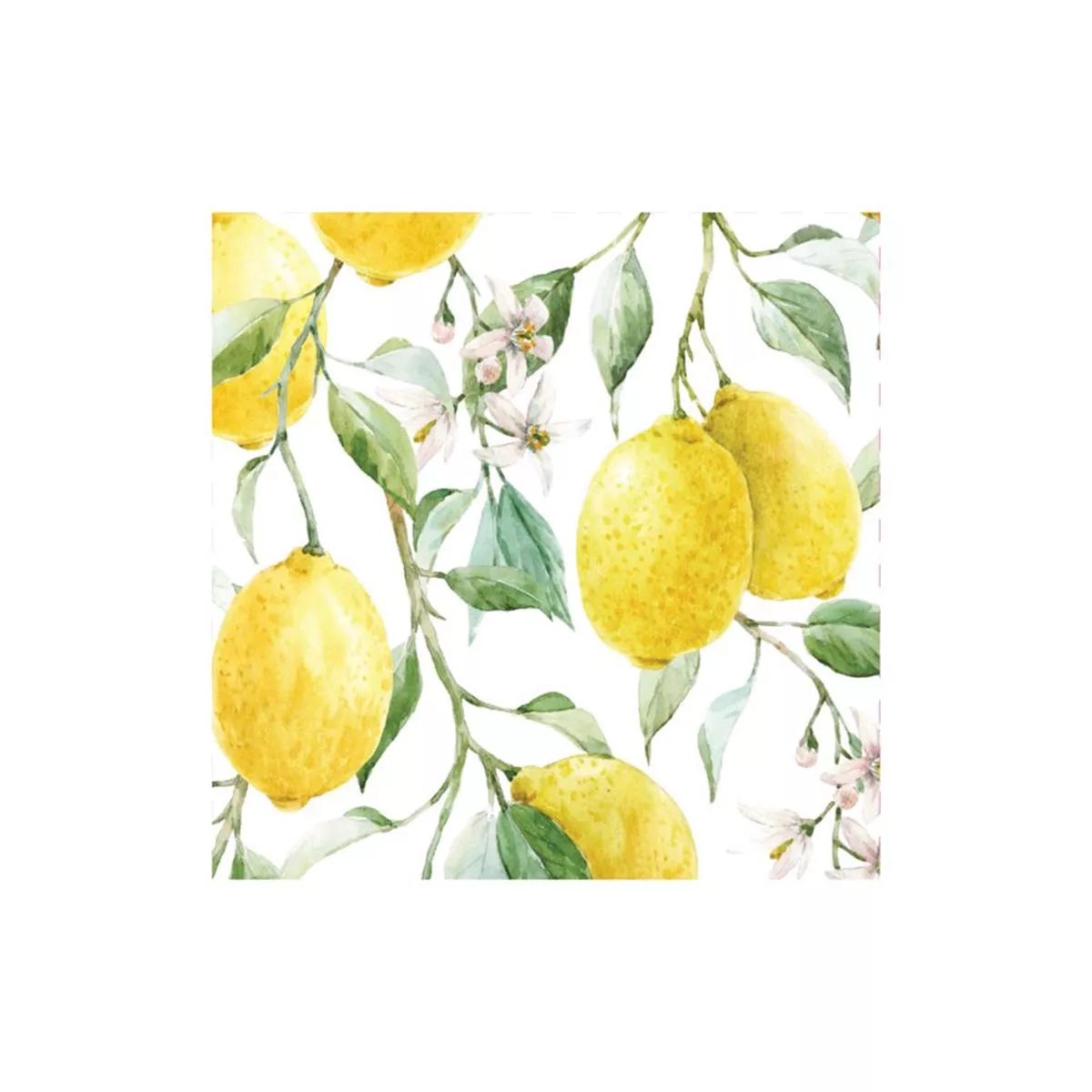 Fresh Lemon Printed Napkins