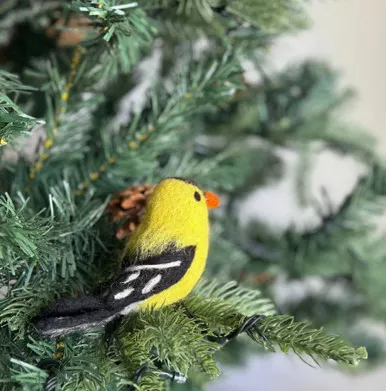 Goldfinch Felt Ornament