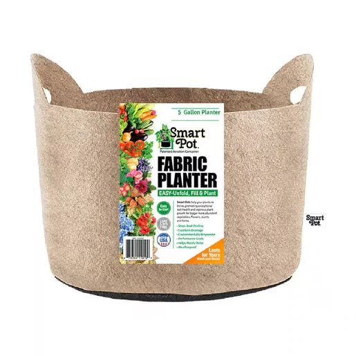 High Caliper Smart Pot Natrural w/ Handle 5 gal.