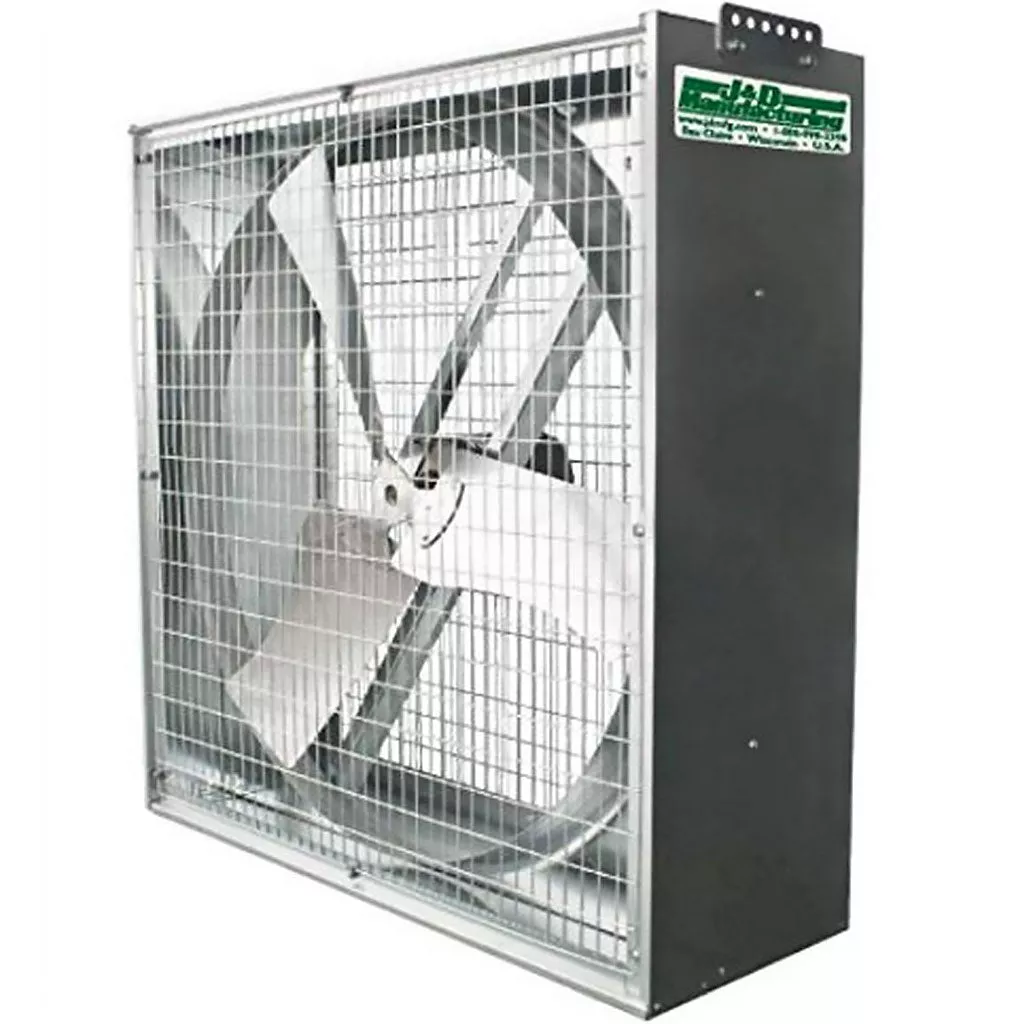 J&D Whirl-Wind Galvanized Box Fan