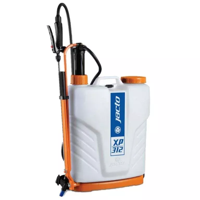 Jacto XP312 Backpack Sprayer, Professional UV Resistant Garden Pump, Translucent White