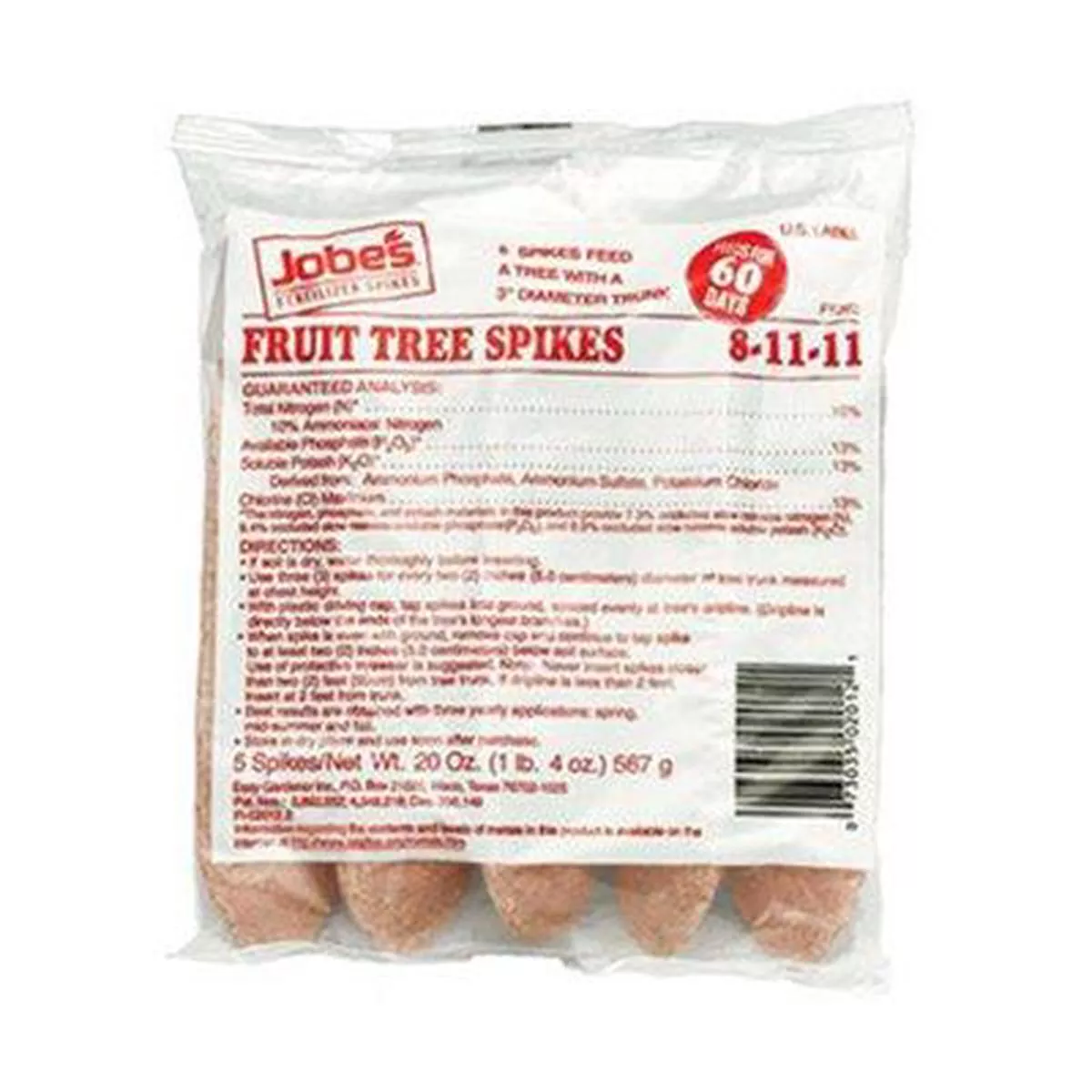 Jobe ’s Fruit Tree Spikes 8-11-11 5 Pack