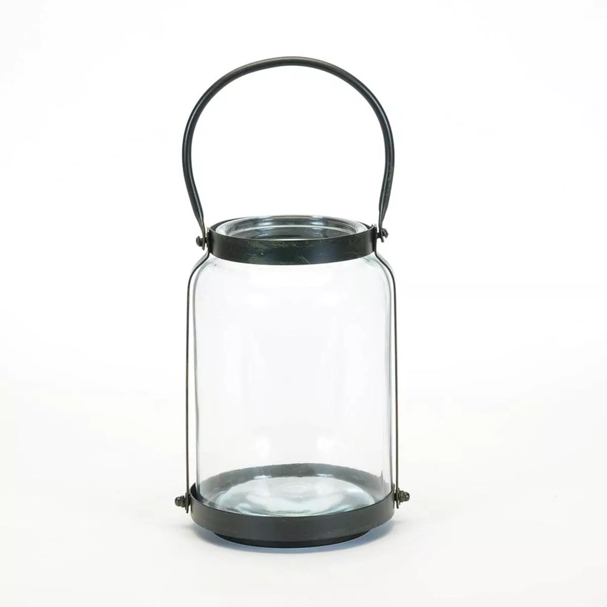 Large Round Jar W/Handle 18In