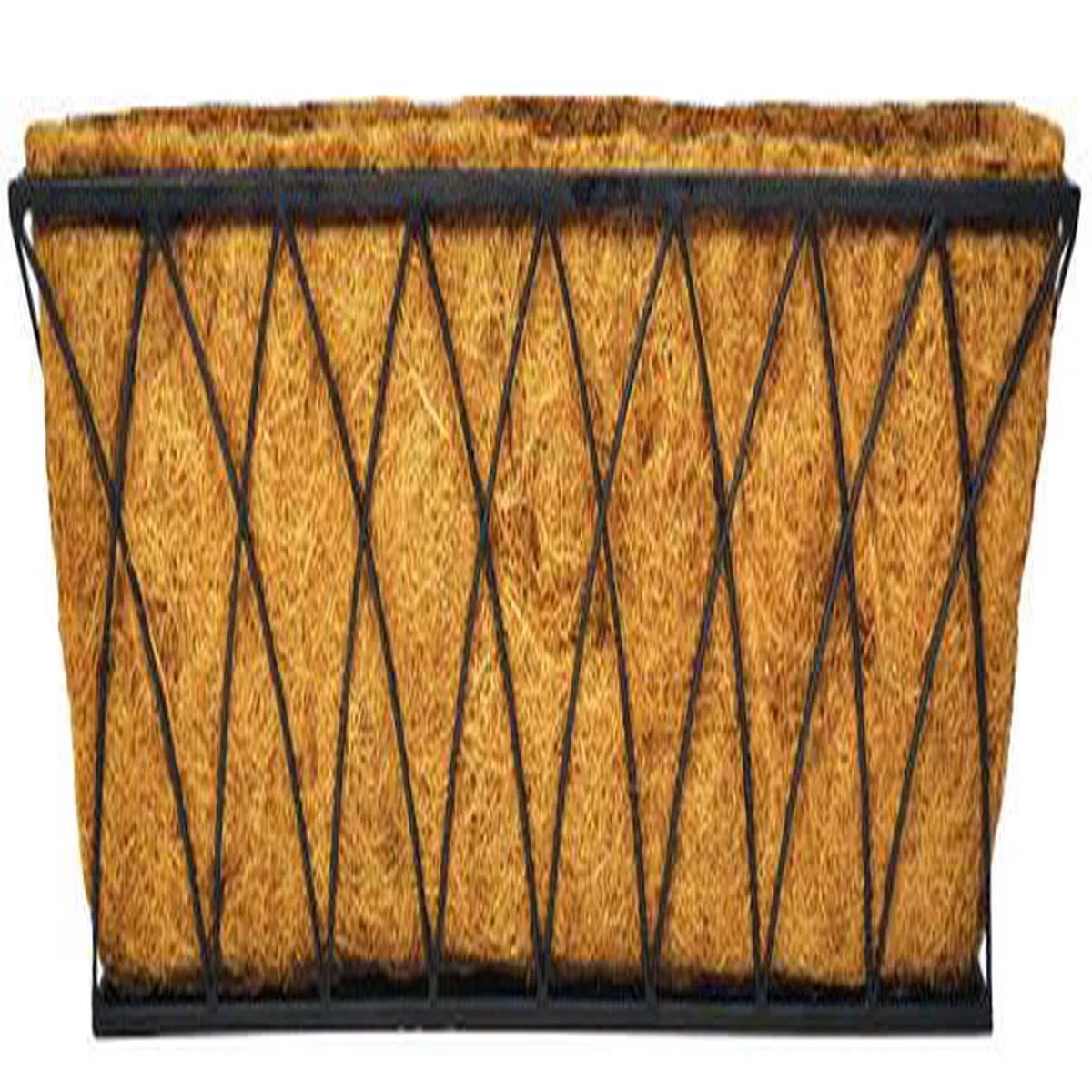 Lotus Rectangular Wall and Railing Planter with Coco Liner 24 ”