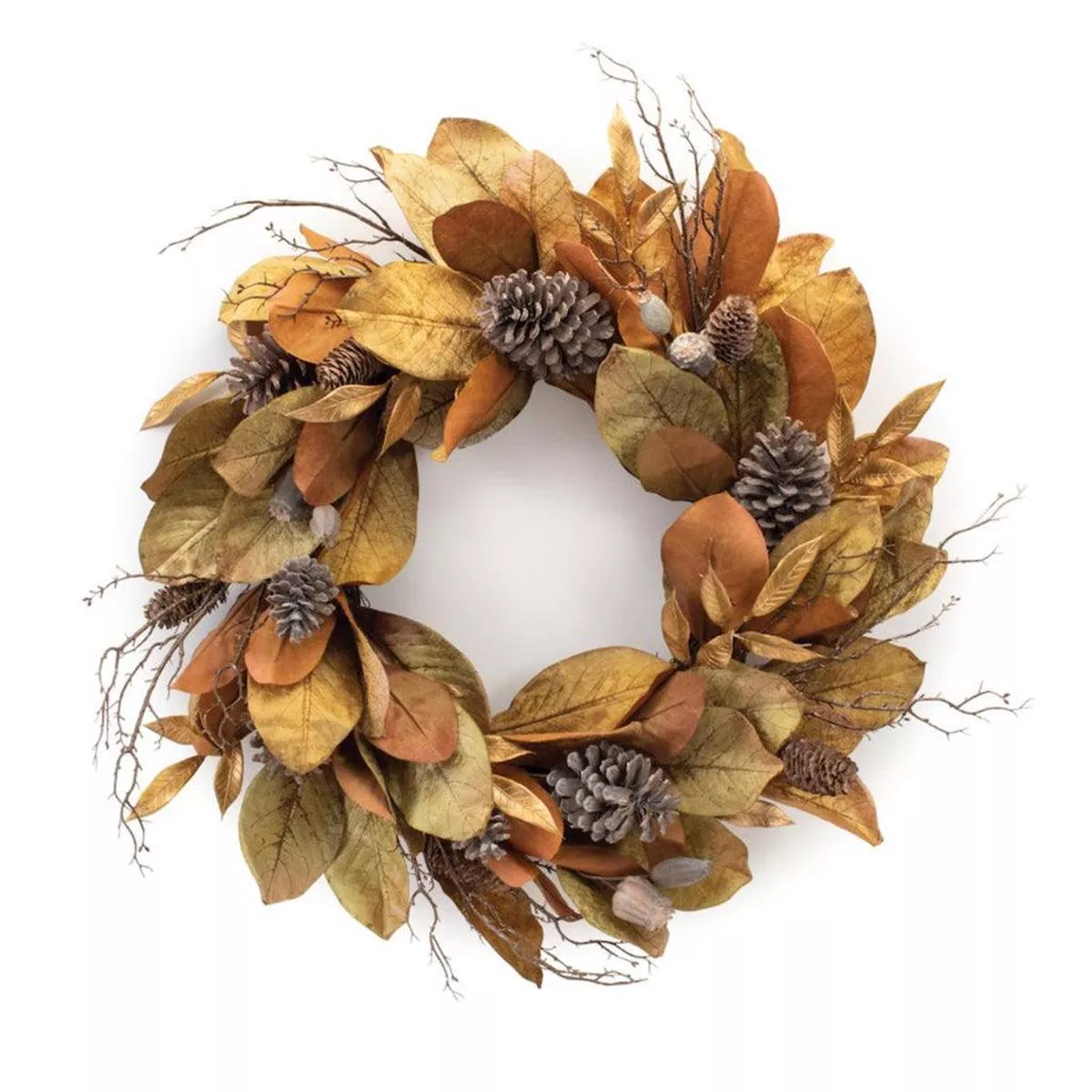 Magnolia Leaf Wreath 27.5in