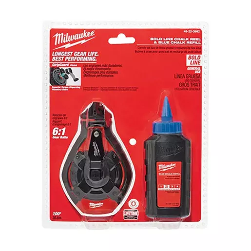 Milwaukee 100 ft. Bold Line Kit with Blue Chalk