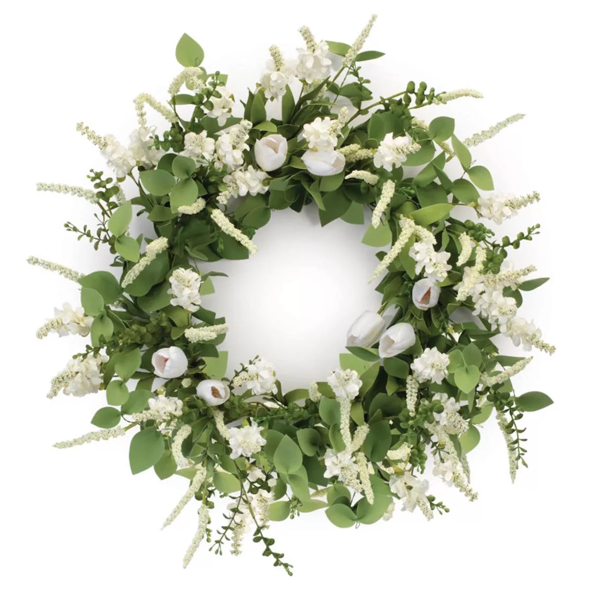 Mixed Tulip Wreath Everlasting
