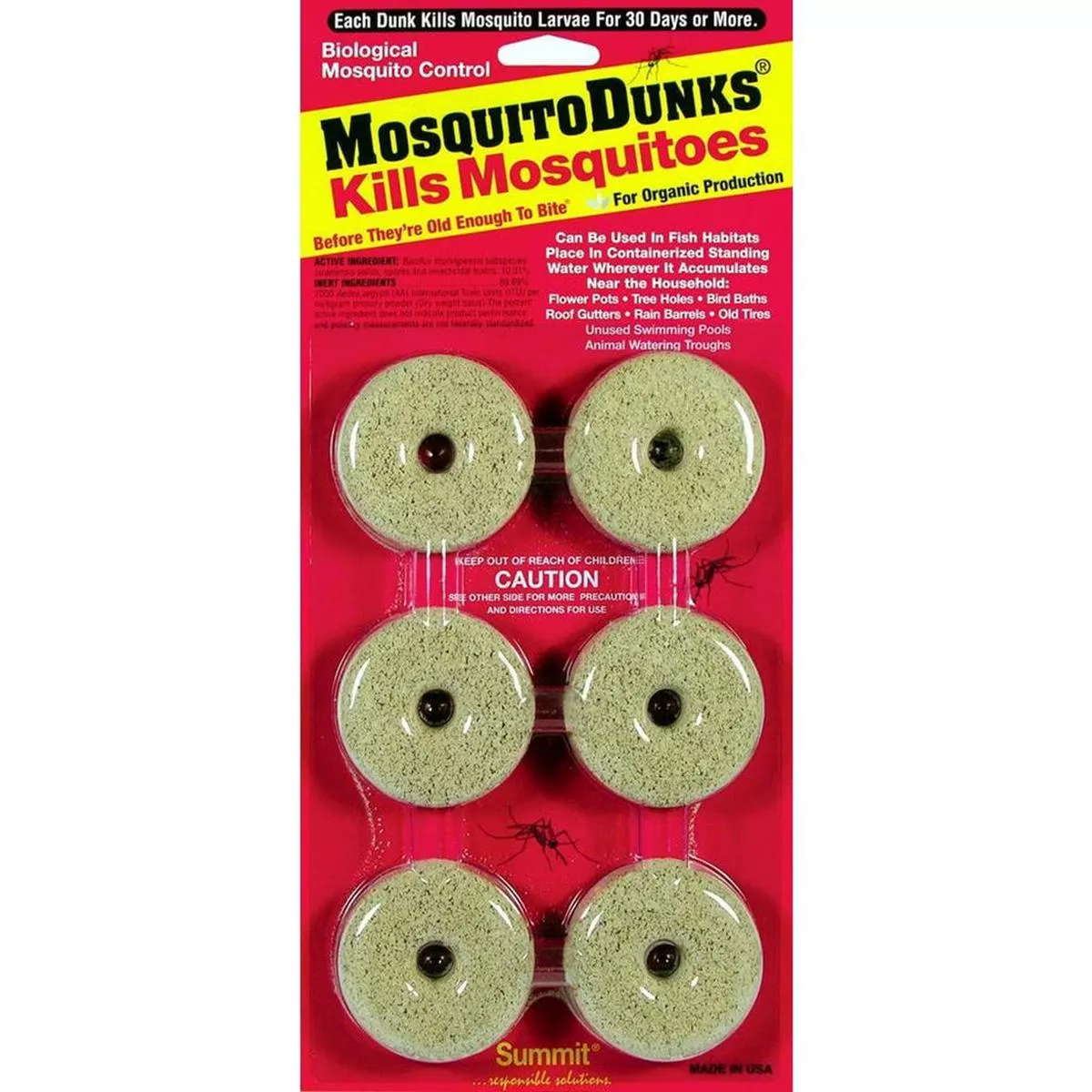 Mosquito Dunks Bio Control 6 Pack