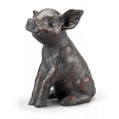 Perky Pig Statue