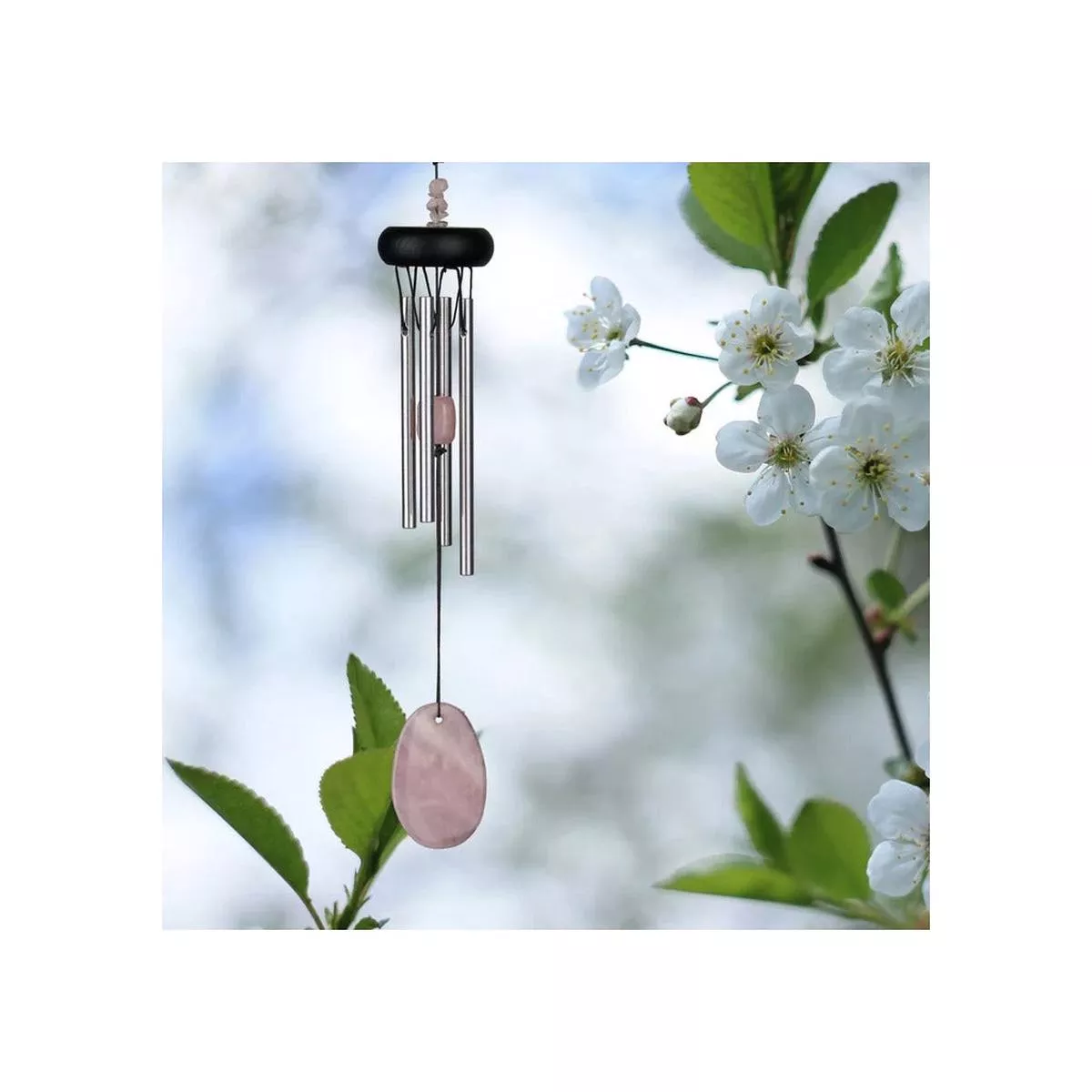 Precious Stone Chimes Rose Quartz