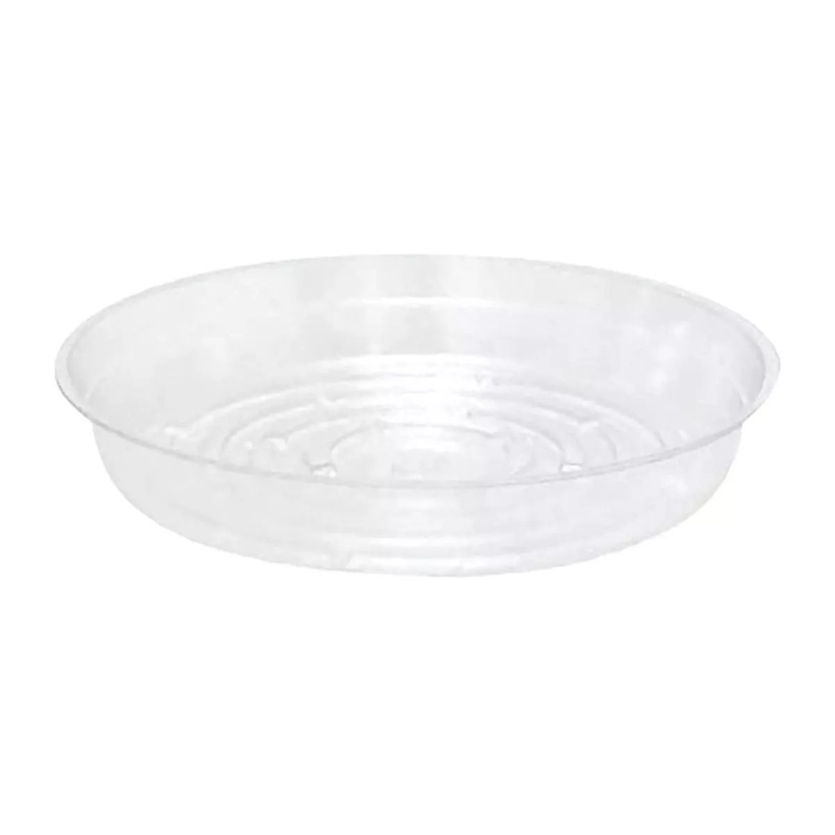 Saucer Clear Round Vinyl 6In