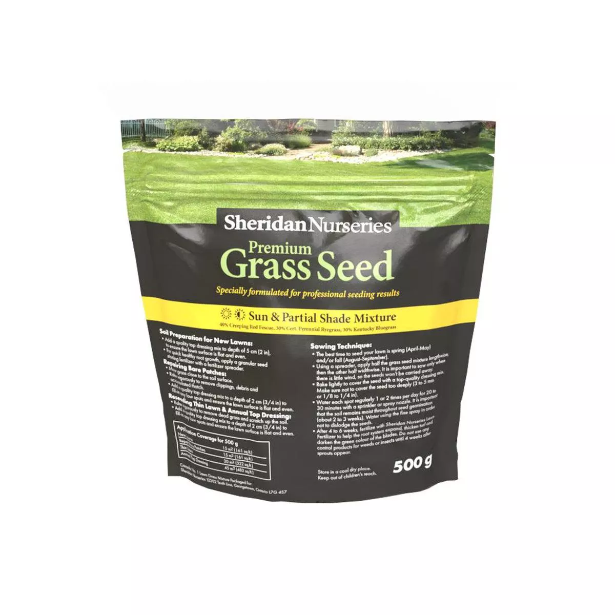 Sheridan Nurseries Premium Grass Seed – Sun & Partial Shade
