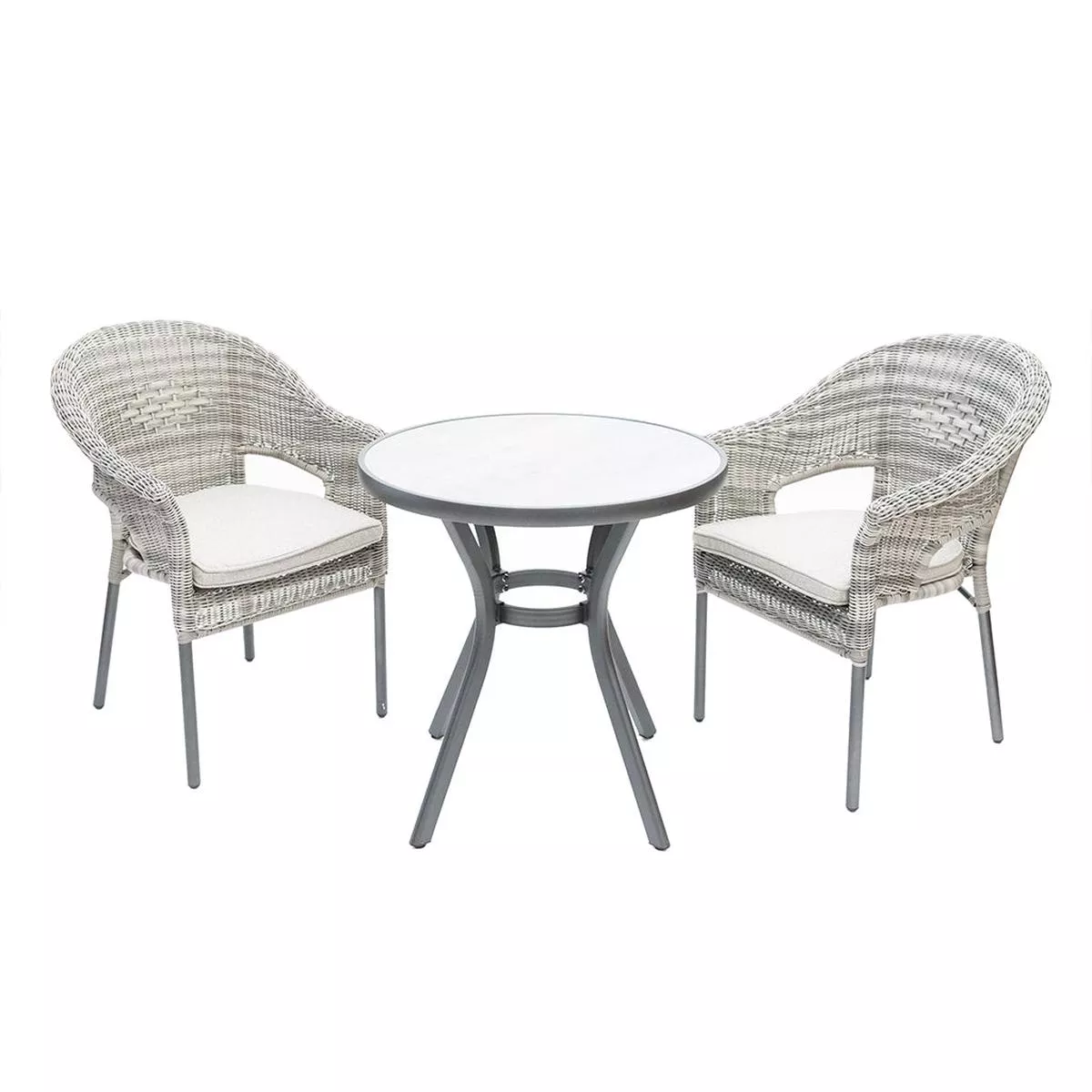 Tea Time Chat Set Pearl Grey